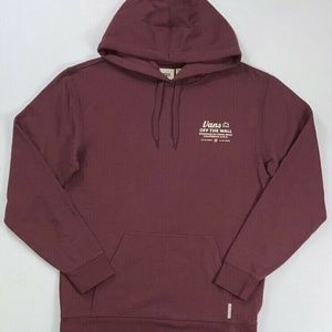 NEW Vans Coastal Message Port Royal Burgandy Hoodie Sweatshirt Mens M